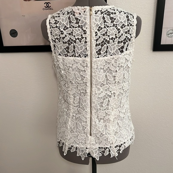 Nanette Lepore White lace tank - Picture 4 of 8